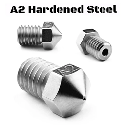 صورة Plated A2 Hardened Tool Steel Nozzle RepRap - M6 Thread 1.75mm Filament

